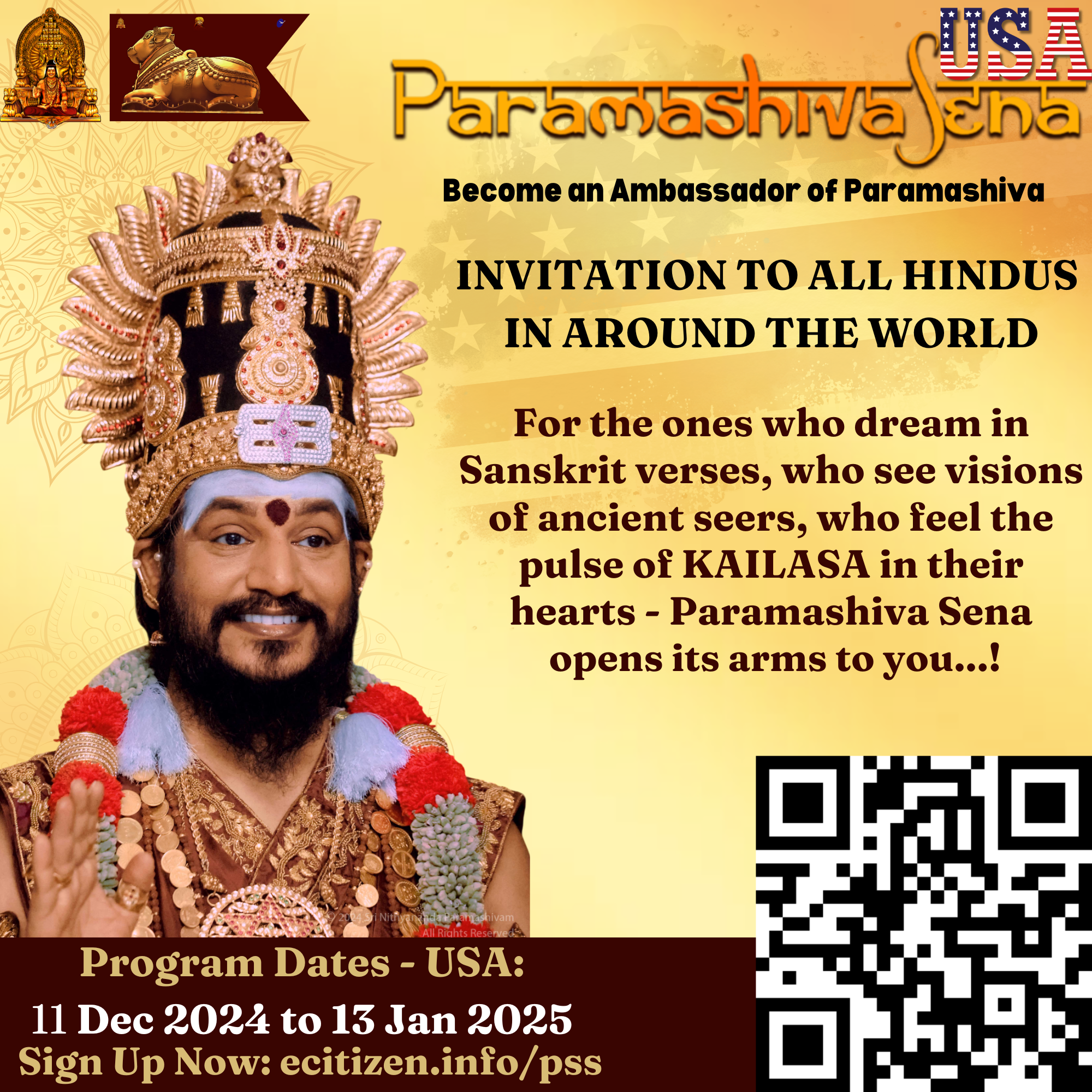 Call to become Paramashiva Sena