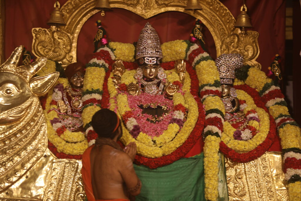 Paramashiva in Silver Chariot