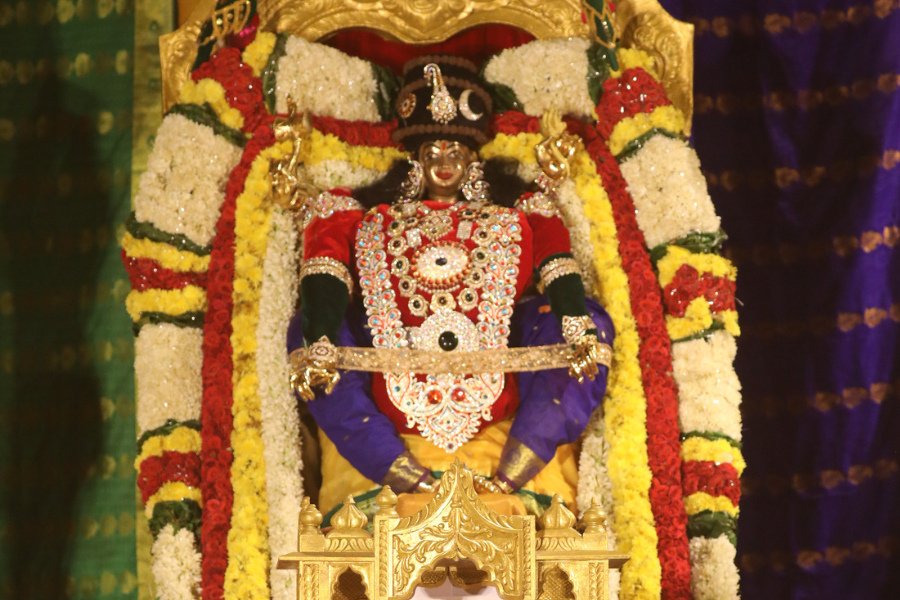 Veenadhara Dakshinamurthy Alankara Seva — Adi Peetha (25 Jul)